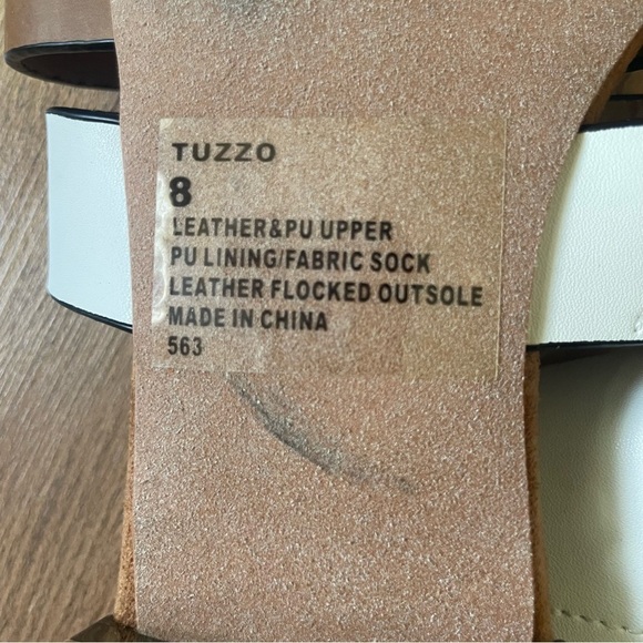 Steve Madden Tuzzo sandal woman size 8 summer slip on triple color block straps - Picture 10 of 12